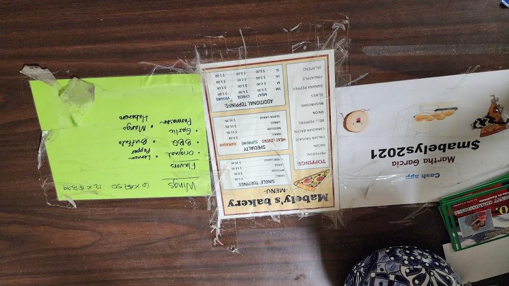 Mabely's Bakery Menu image 2